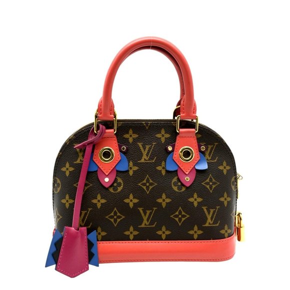 LOUIS VUITTON  Alma BB Totem Monogram Canvas Satchel Bag Flamingo - Picture 1 of 10